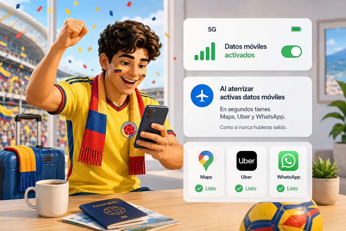 Enciende datos. Ya está.